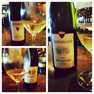 Three of the four wines tasted - if I would have made it on Tuesday there would have been 6!