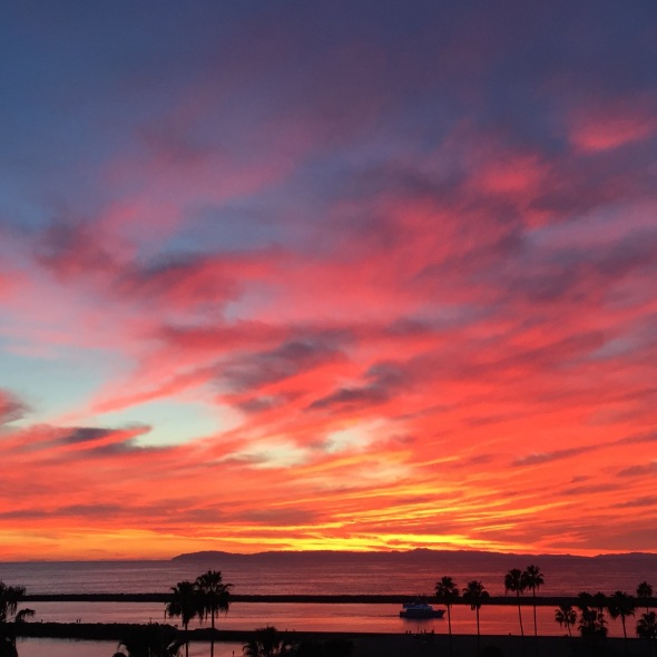 Sunday night sunset in Corona Del Mar via iPhone 6
