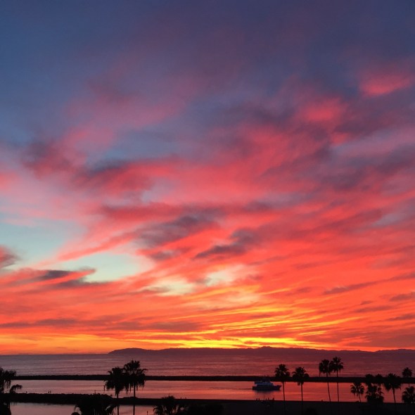 Sunday night sunset in Corona Del Mar via iPhone 6